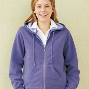 Garment-Dyed Women’s Full-Zip Hooded Sweatshirt